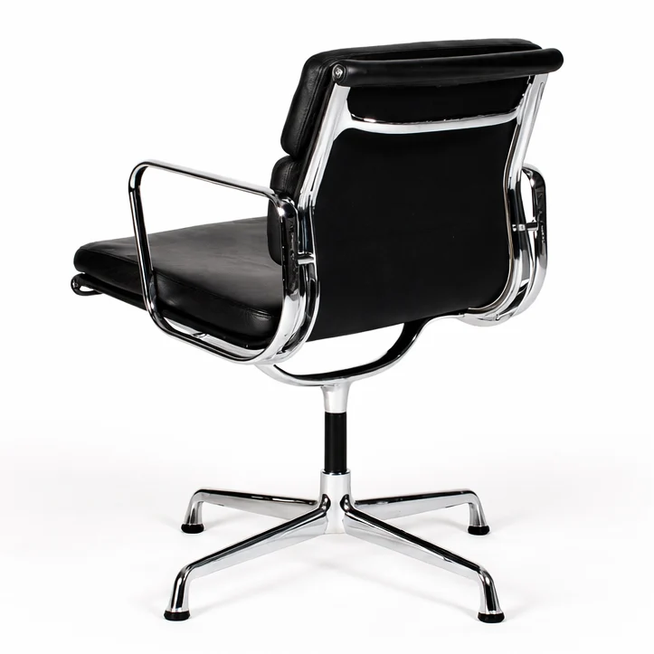 Vitra EA 207 Soft Pad Chair Leder schwarz