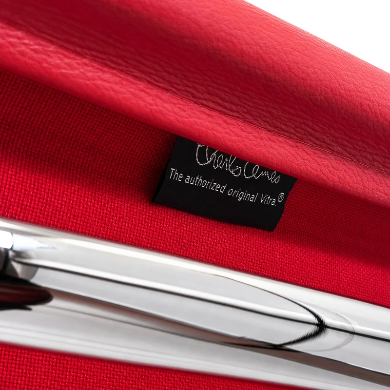 Vitra EA 117 Leder rot Chrom