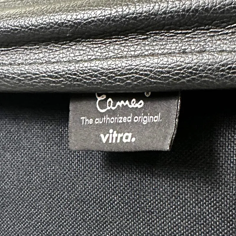 Vitra EA 108 Leder schwarz Chrom