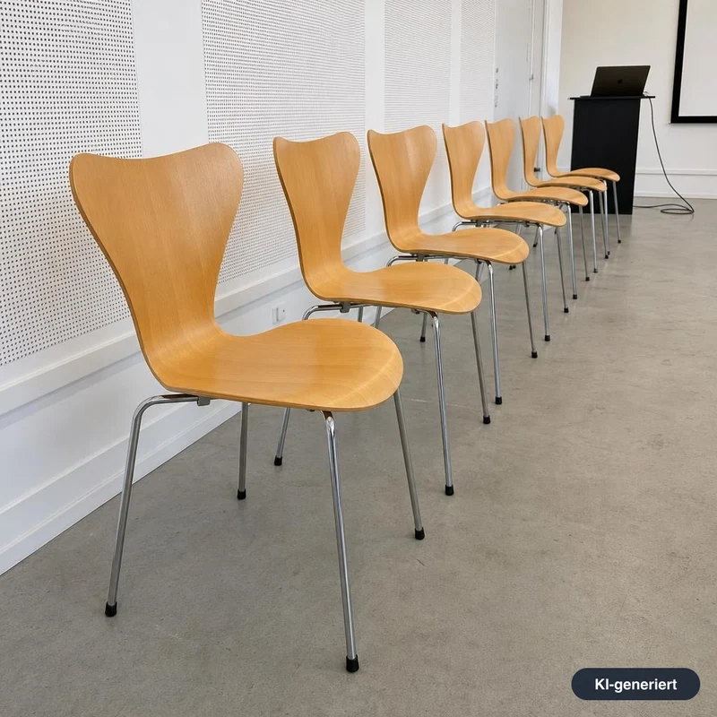Fritz Hansen Serie 7 Stapelstuhl Holz