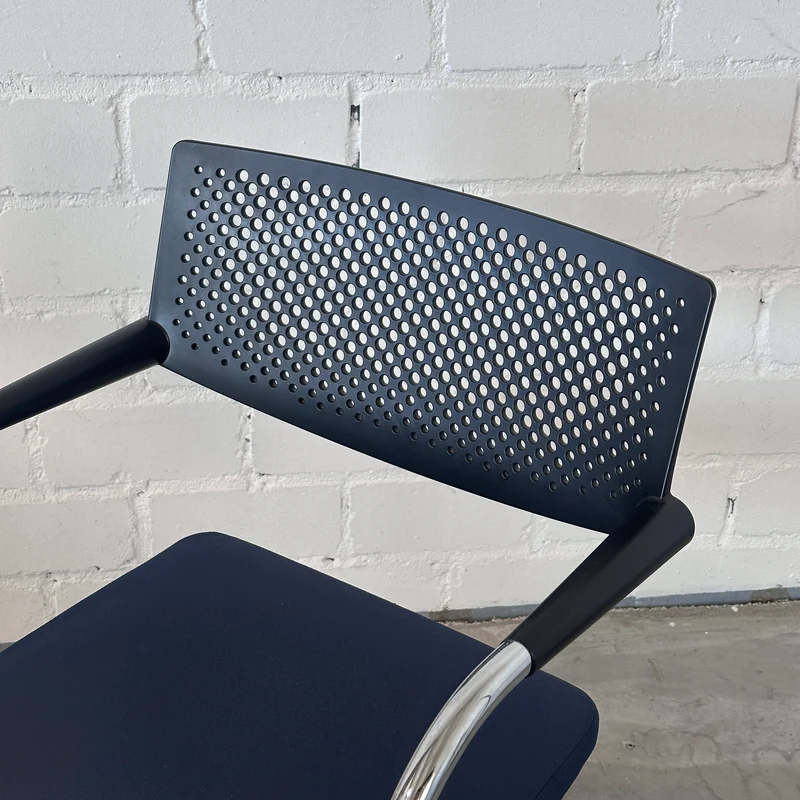 Vitra Visavis 2 dunkelblau / schwarz