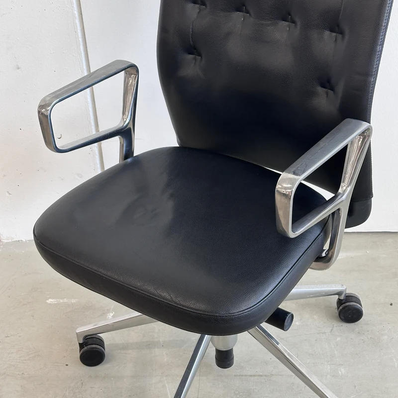 Vitra ID Trim L Leder schwarz