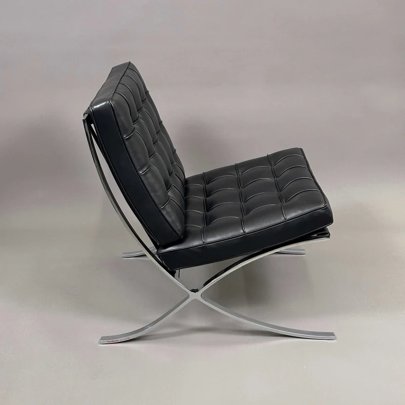 Knoll International Barcelona Sessel Leder / Schwarz