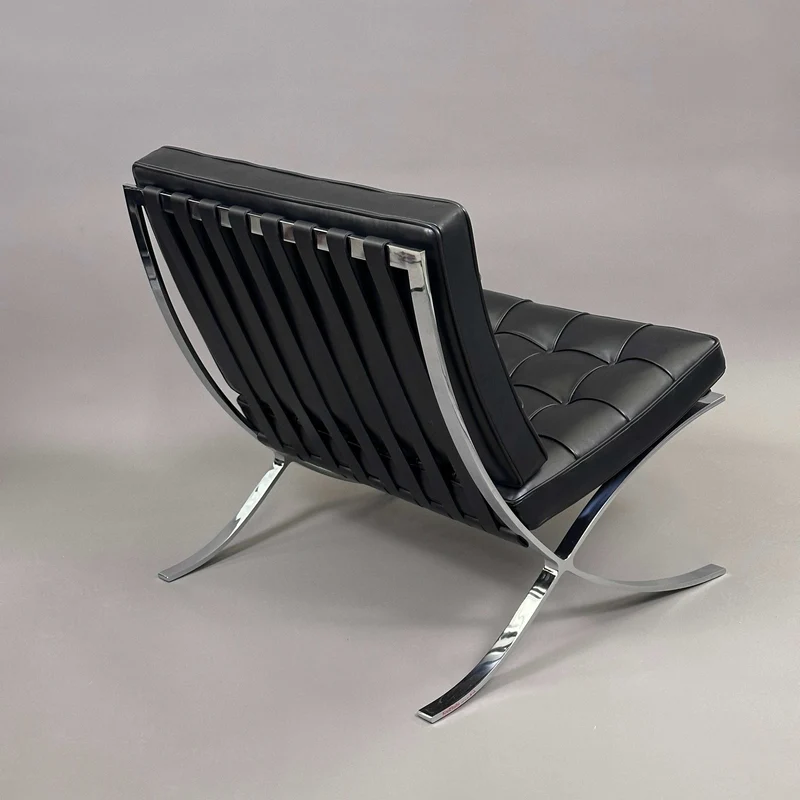 Knoll International Barcelona Sessel Leder / Schwarz