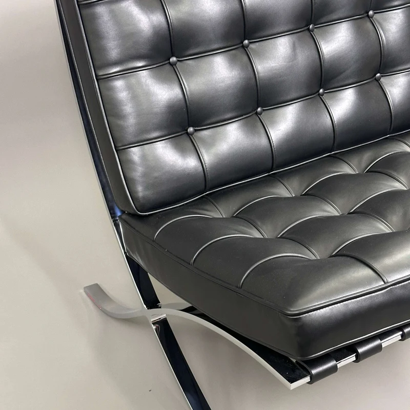 Knoll International Barcelona Sessel Leder / Schwarz