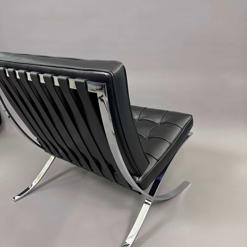 Knoll International Barcelona Sessel Leder / Schwarz