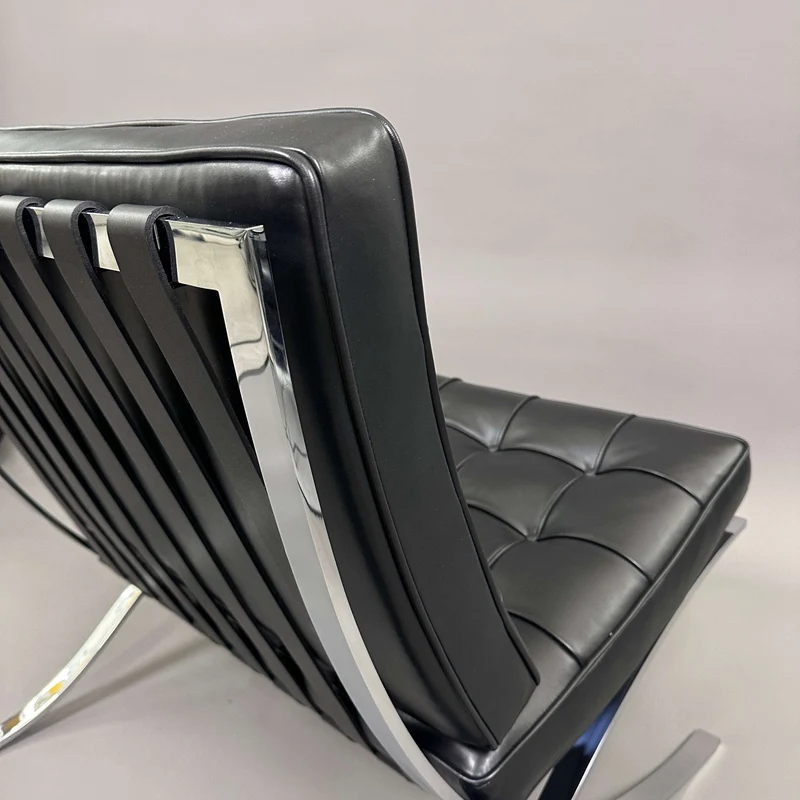 Knoll International Barcelona Sessel Leder / Schwarz