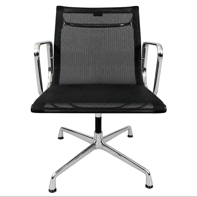 Vitra EA 108 Netz schwarz Chrom