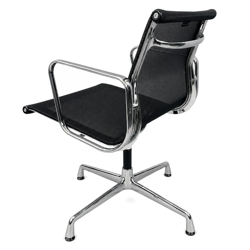 Vitra EA 108 Netz schwarz Chrom