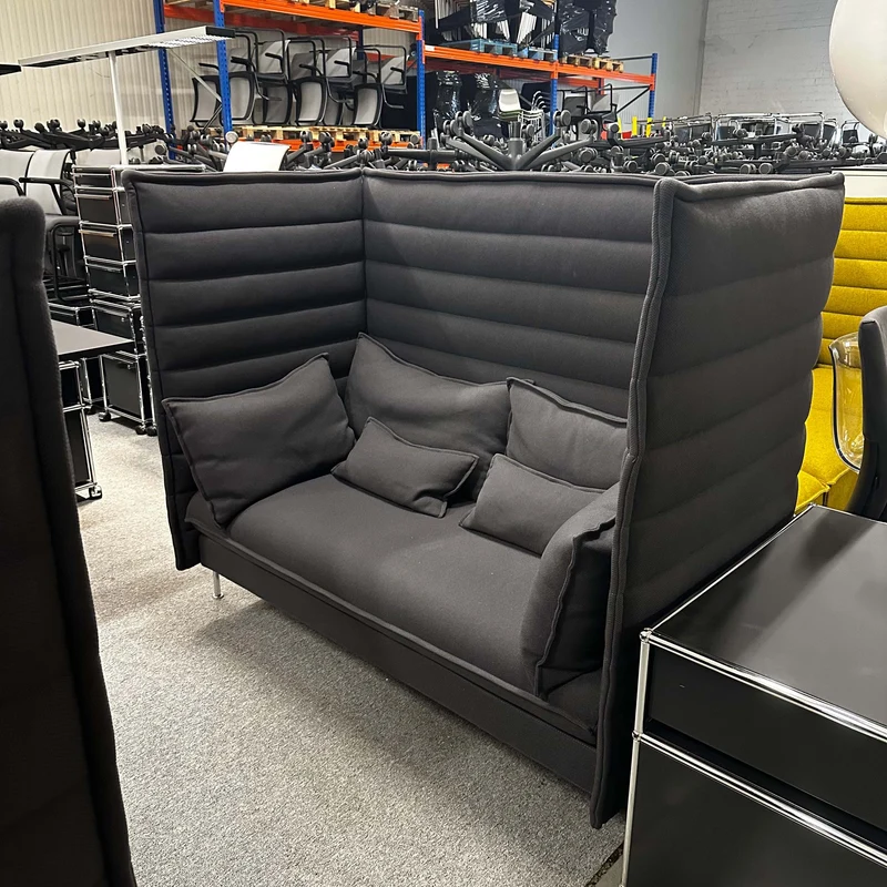 Vitra Alcove Zweisitzer Grau