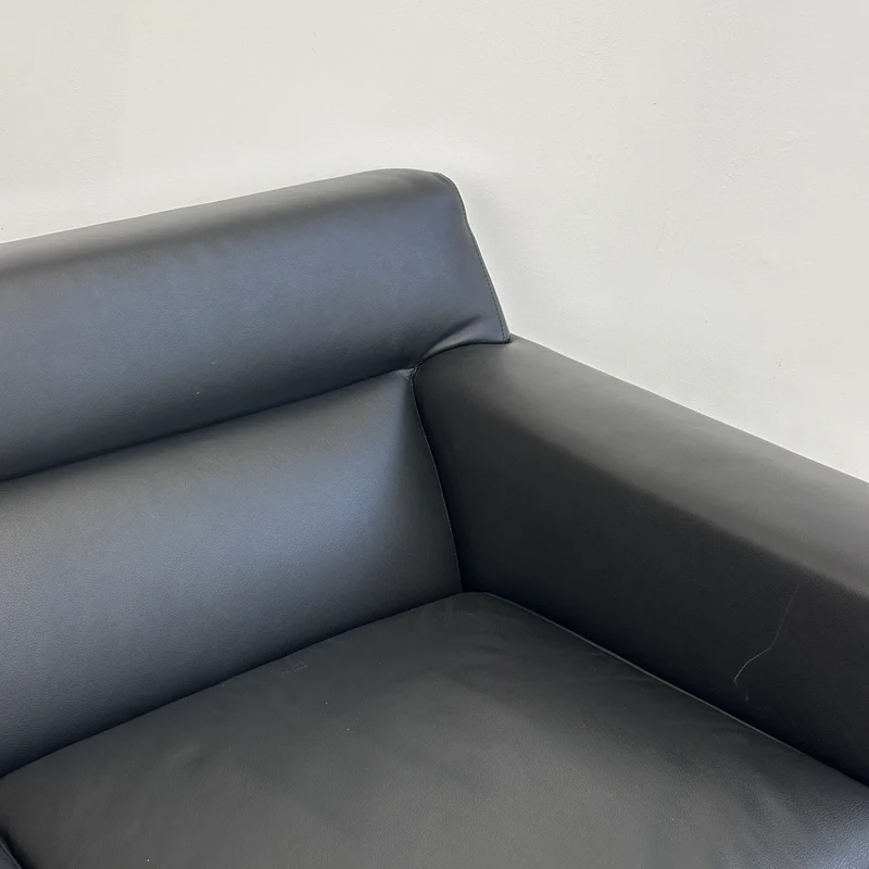 Moroso 3-Sitzer Steel Leder schwarz