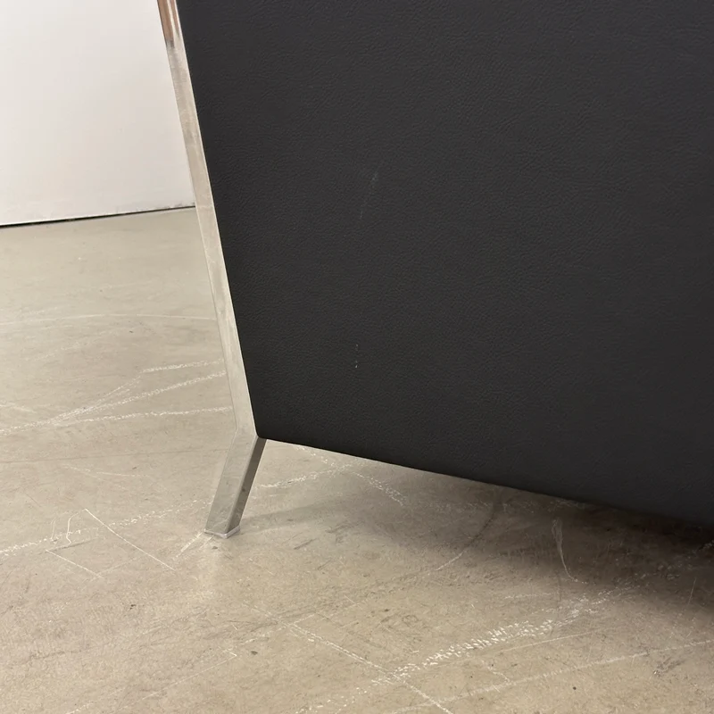 Moroso 3-Sitzer Steel Leder schwarz