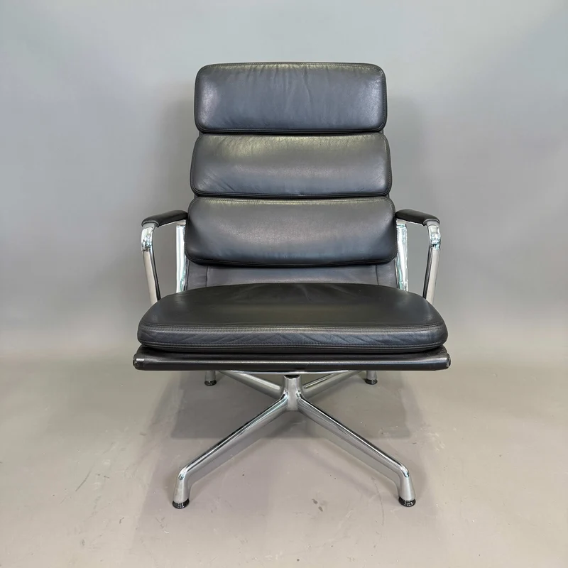 Vitra EA 216 Soft Pad Leder schwarz
