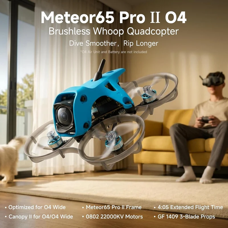BETAFPV Meteor65 Pro II 1S Brushless Whoop Drone PNP for O4 Wide Air Unit