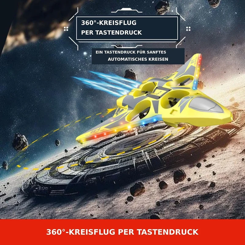 Holyton RC Schaumstoffflugzeug Spielzeug für Kinder ab 8-12 Jahren,2 Akku