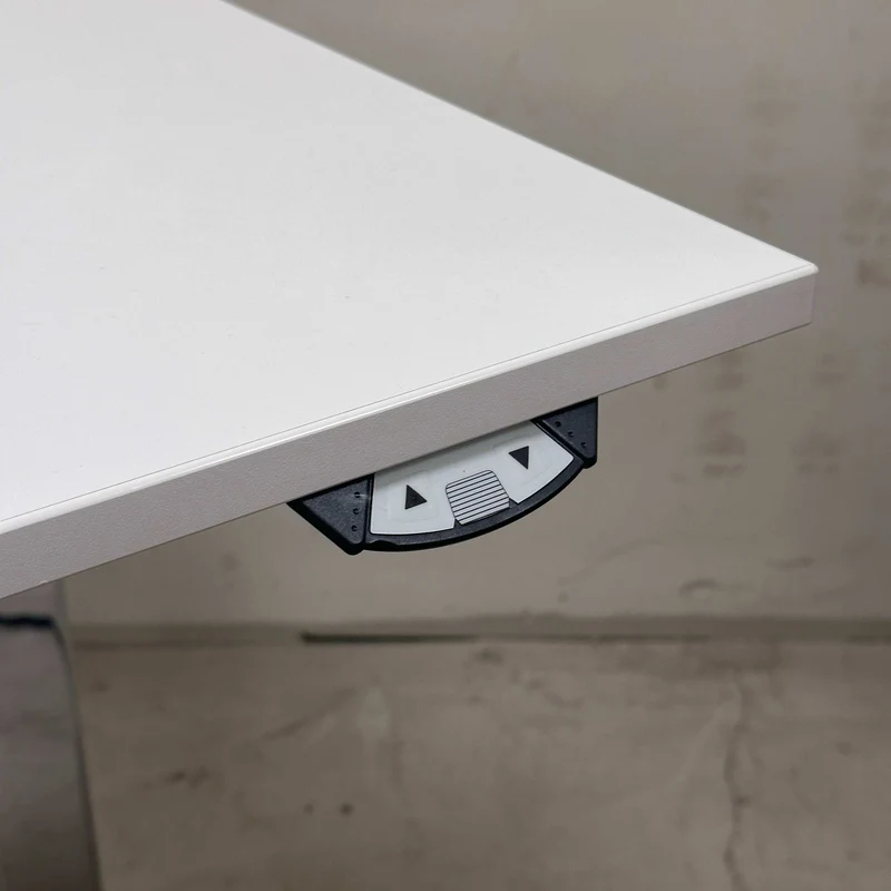 Vario Stage Schreibtisch 160x80 weiß / chrom