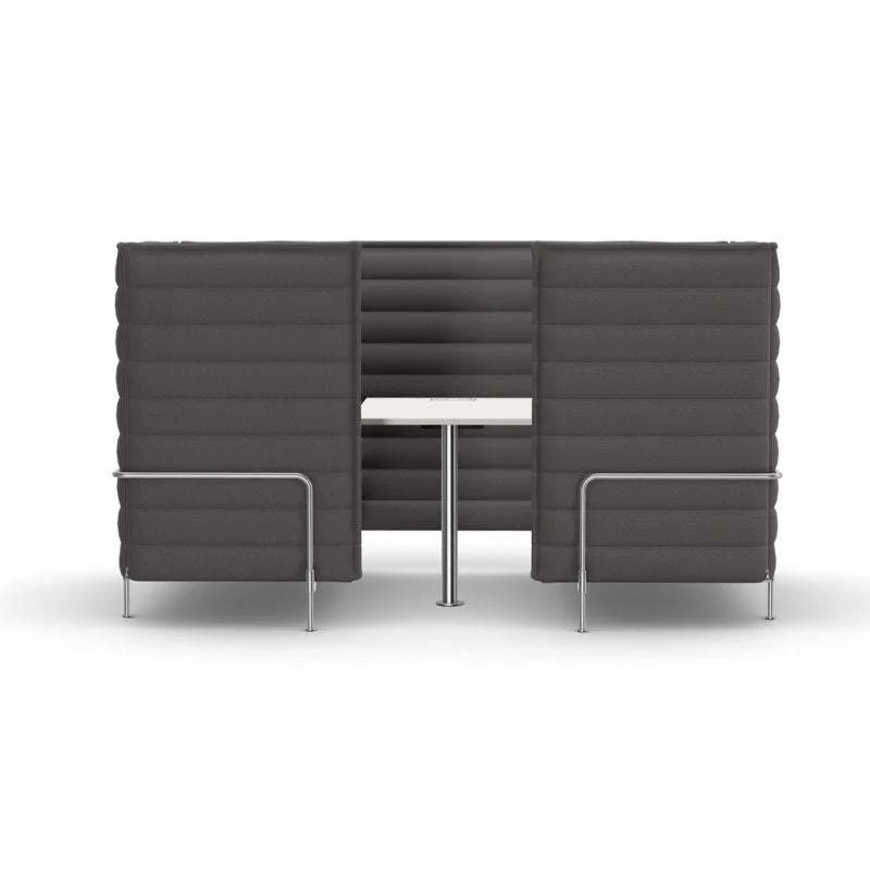 Vitra Alcove Cabin 2-Sitzer Highback grau