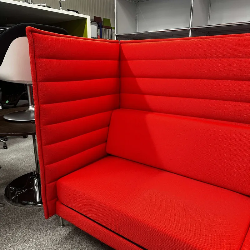 Vitra Alcove Highback 3-Sitzer rot