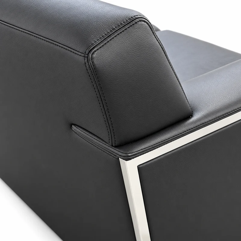 Moroso Sessel Steel Leder schwarz