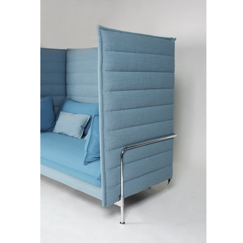 Vitra Alcove Highback 2-Sitzer Sofa blau