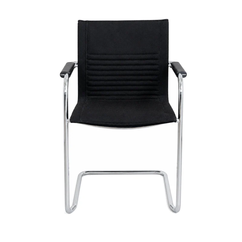 Walter Knoll Art Collection Freischwinger Stoff schwarz