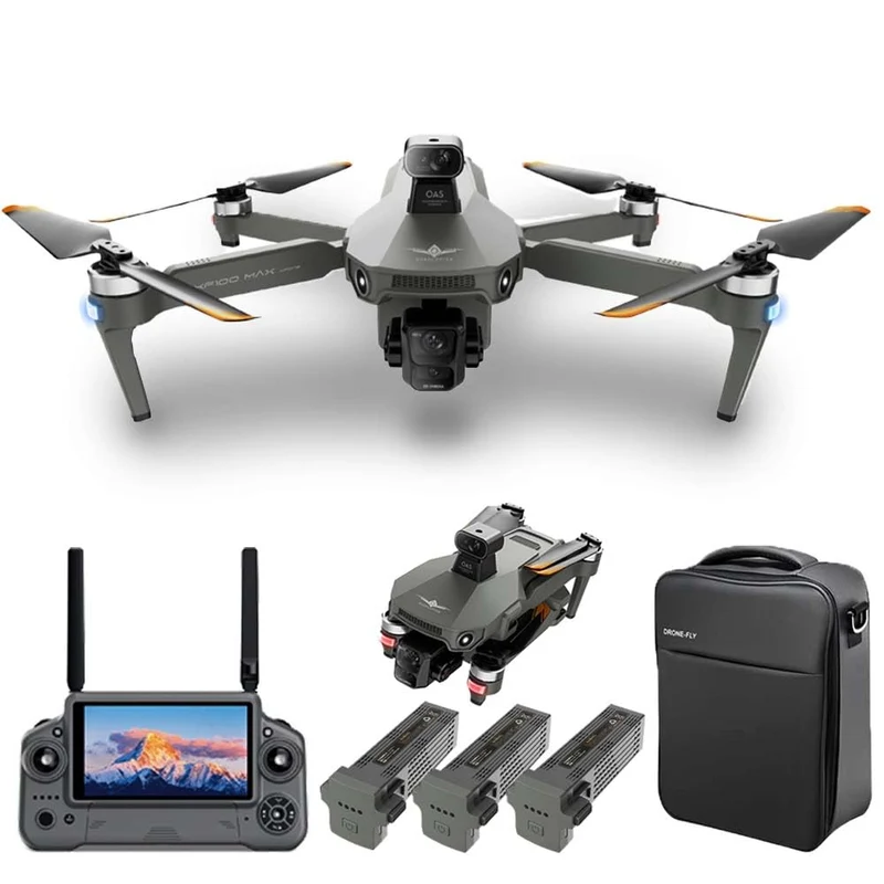 X-Verse KF100MAX Drohne mit Kameras 4K HD EIS, Bildschirmfernsteuerung, RC 6km, 3 Achsen Gimbal, 360
