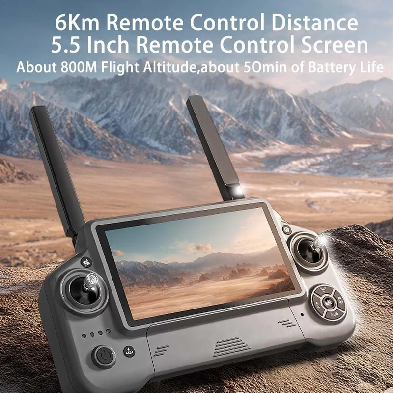 X-Verse KF100MAX Drohne mit Kameras 4K HD EIS, Bildschirmfernsteuerung, RC 6km, 3 Achsen Gimbal, 360