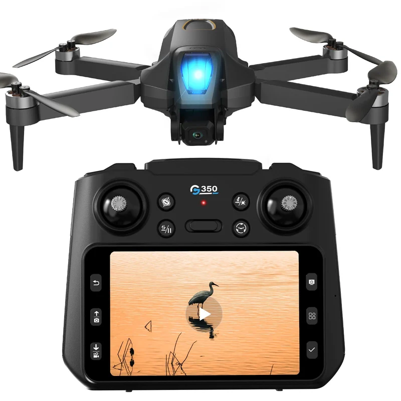 Drohne mit Kamera, 4,5″ LCD Bildschirm auf der Fernbedienung, Drohne mit Bildschirm, FPV-Drohnen mit