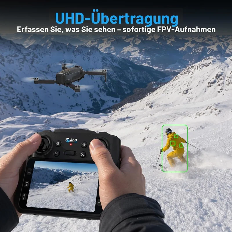 Drohne mit Kamera, 4,5″ LCD Bildschirm auf der Fernbedienung, Drohne mit Bildschirm, FPV-Drohnen mit