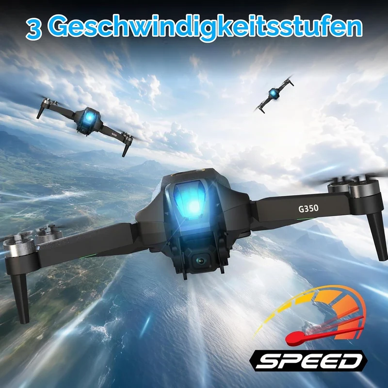 Drohne mit Kamera, 4,5″ LCD Bildschirm auf der Fernbedienung, Drohne mit Bildschirm, FPV-Drohnen mit