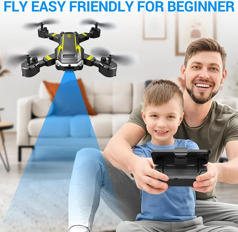 Drohne mit Kamera 4K, Faltbare Drohne, 360° Flip, Ein-Knopf Start/Landung, Headless Mode, Höhenhalte