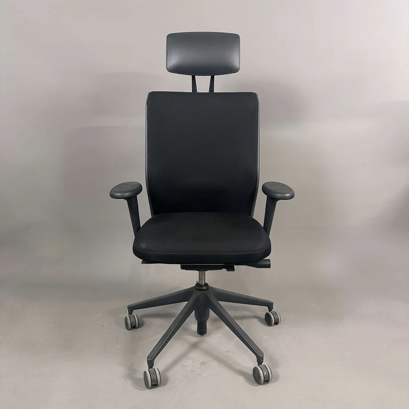 Vitra ID Mesh schwarz mit Kopfstütze