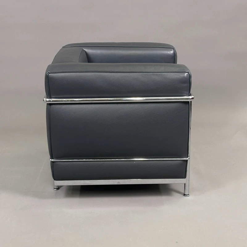 Cassina LC2 Sessel Leder anthrazit