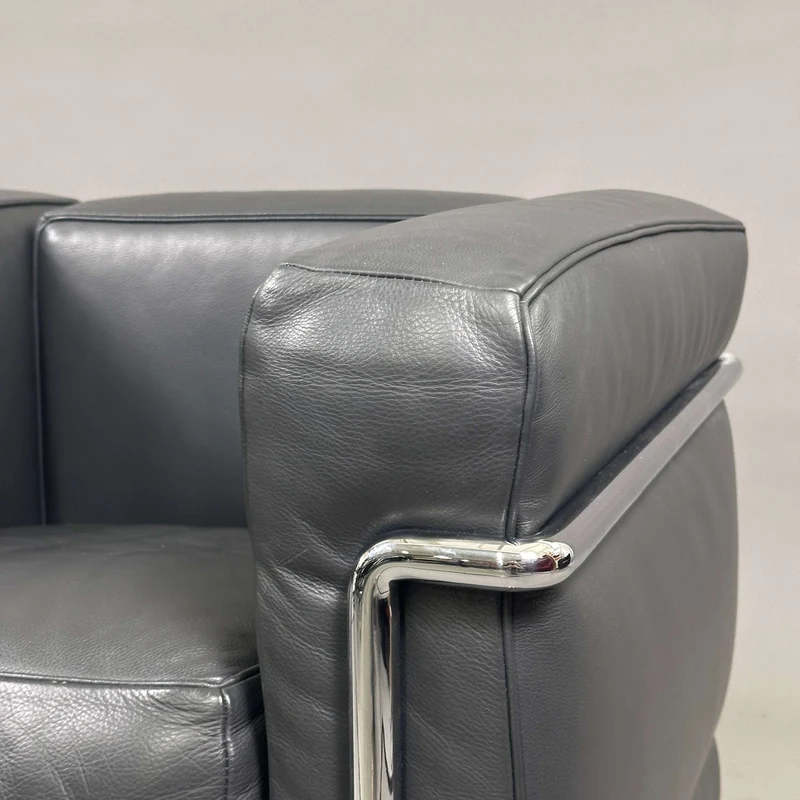 Cassina LC2 Sessel Leder anthrazit