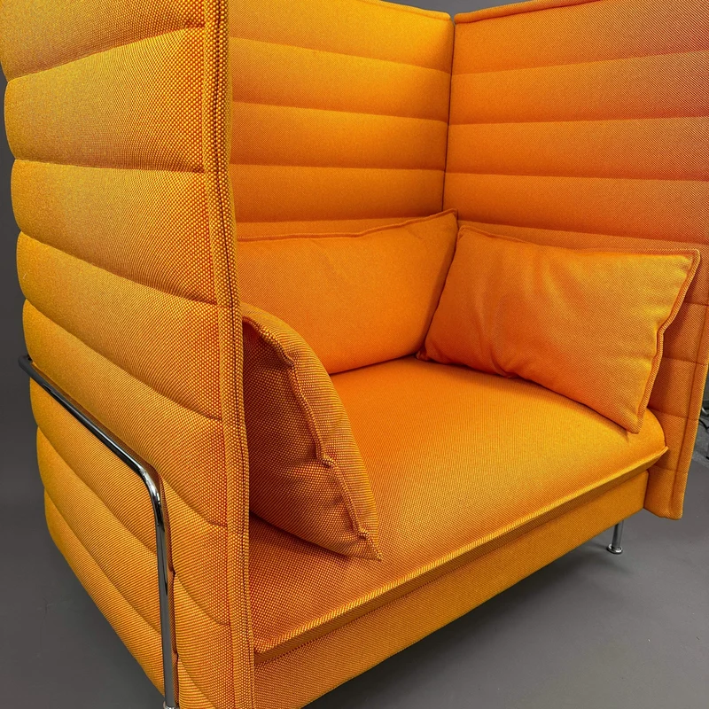 Vitra Alcove Highback Loveseat orange