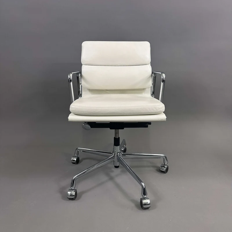 Vitra EA 217 Leder weiß