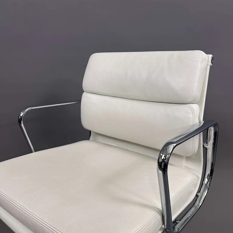 Vitra EA 217 Leder weiß