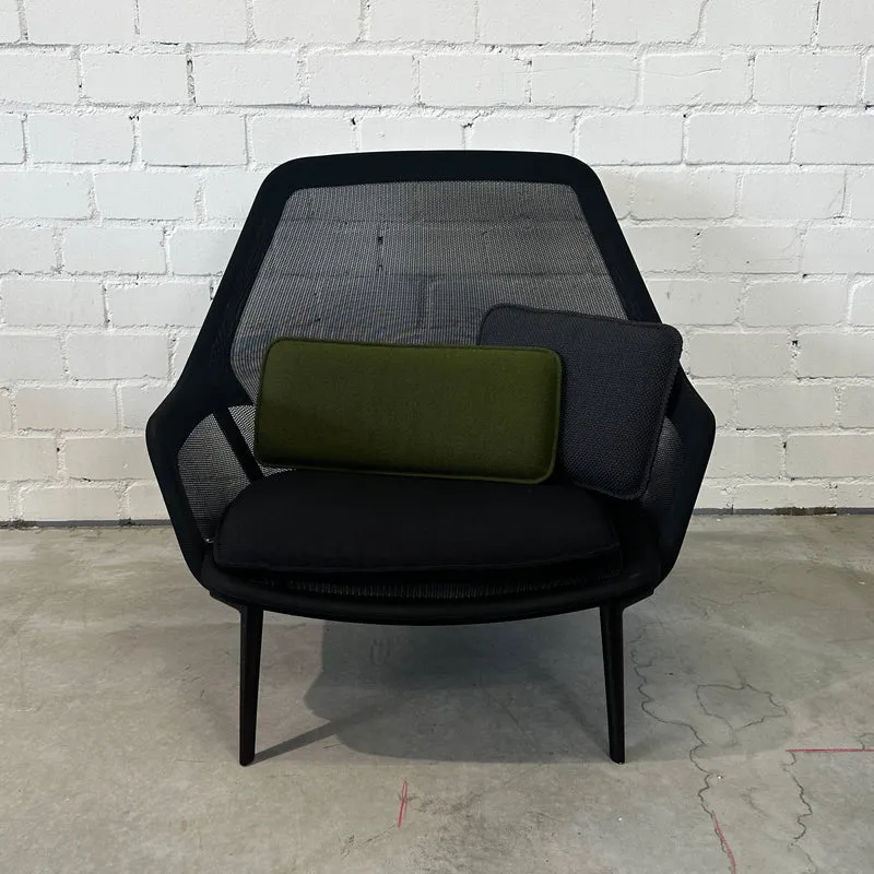 Vitra Slow Chair schwarz Netz