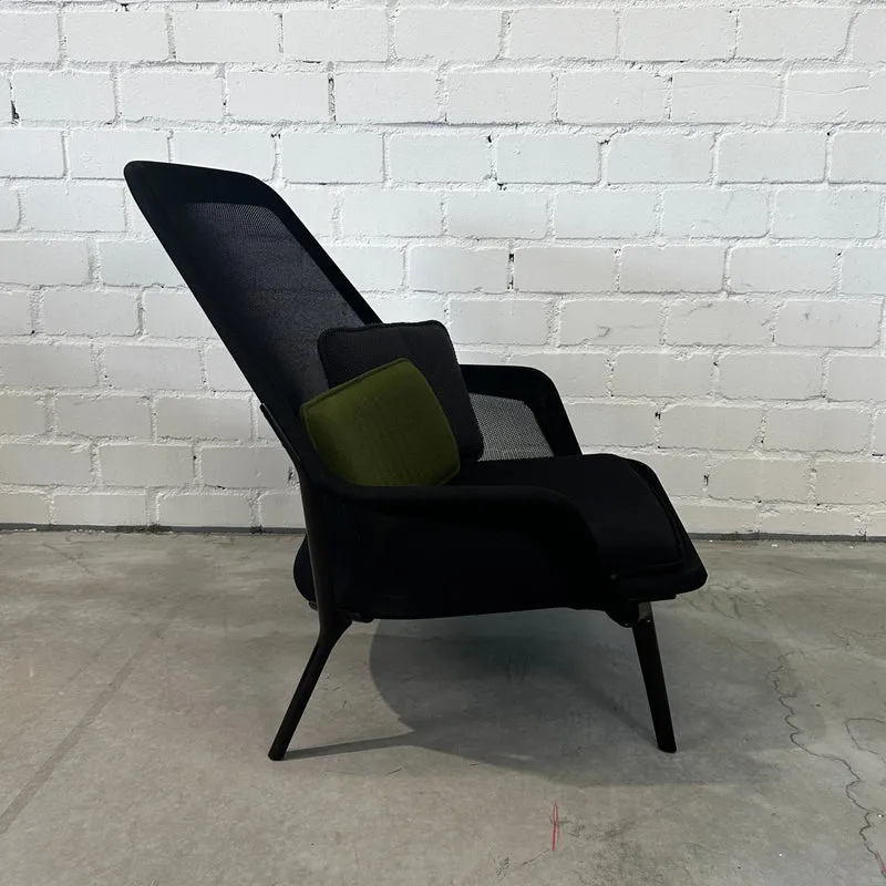 Vitra Slow Chair schwarz Netz
