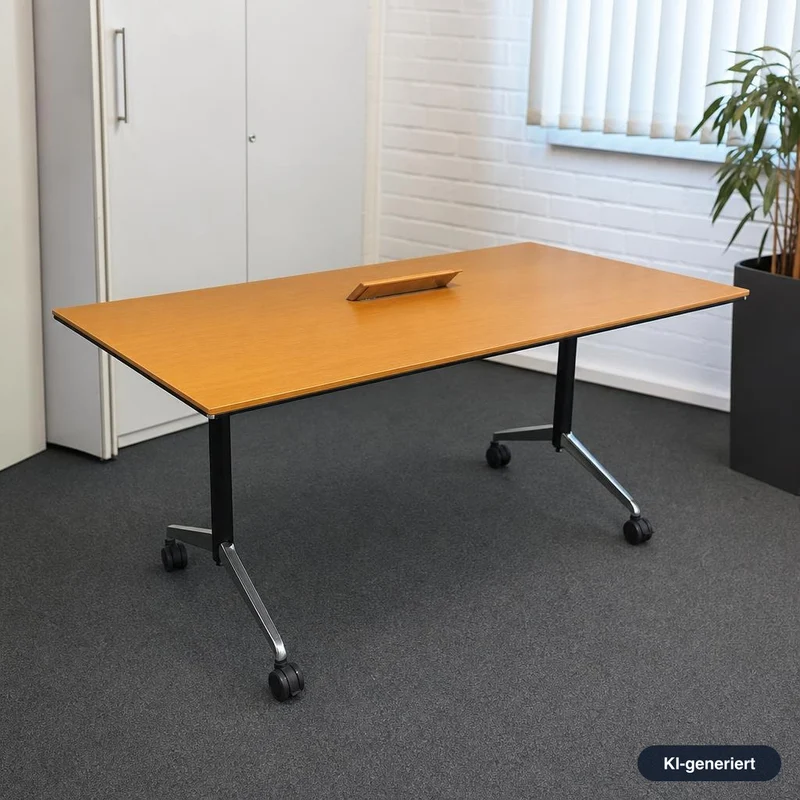 Wilkhahn Time Table Klapptisch Eiche mit Klappe