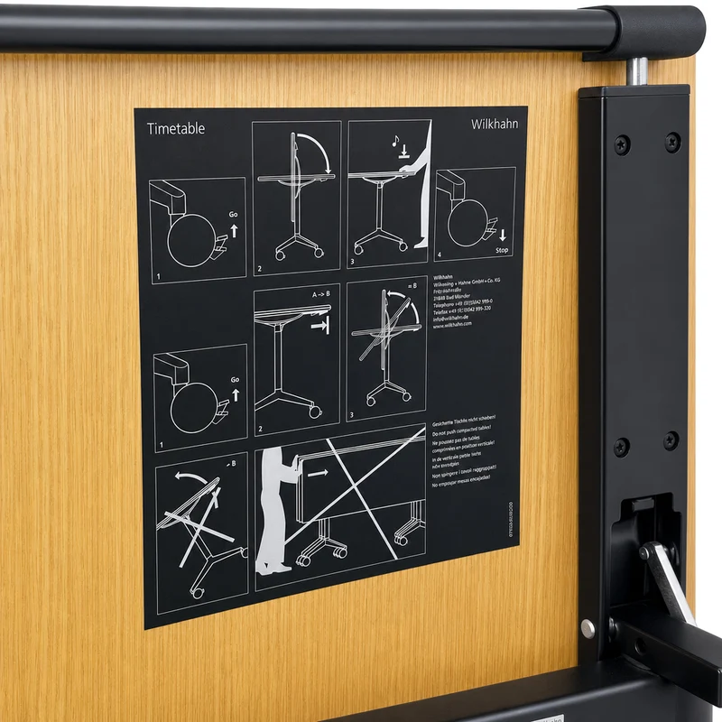 Wilkhahn Time Table Klapptisch Eiche