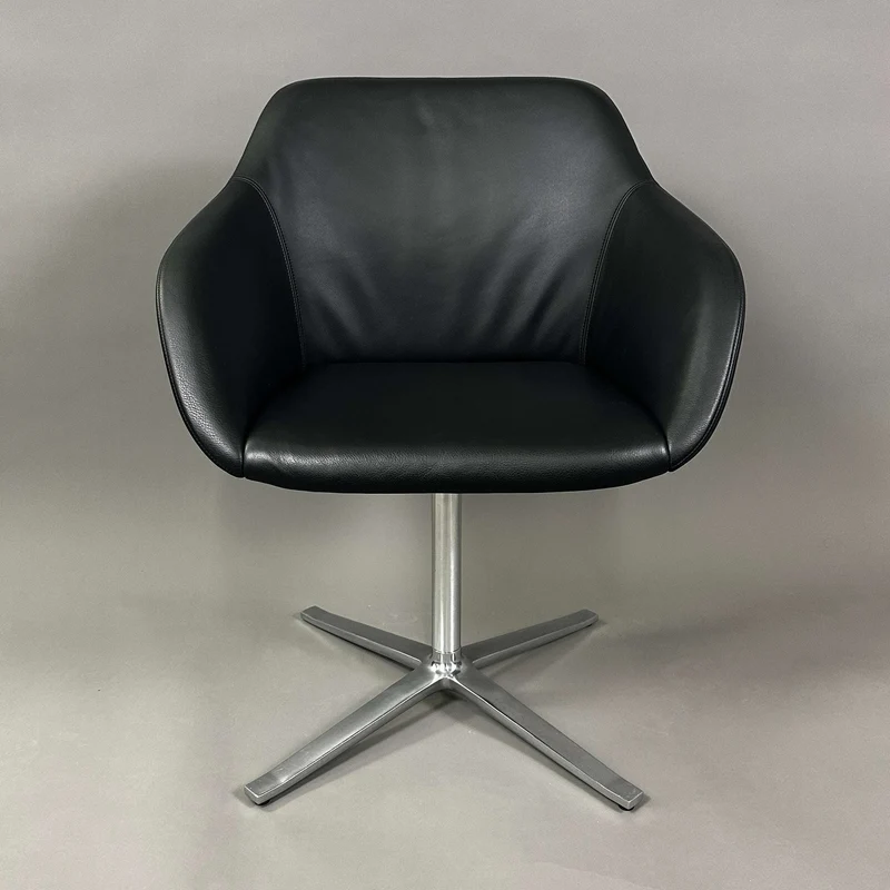 Walter Knoll Turtle Chair Leder schwarz