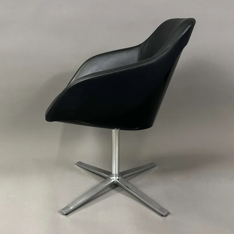 Walter Knoll Turtle Chair Leder schwarz