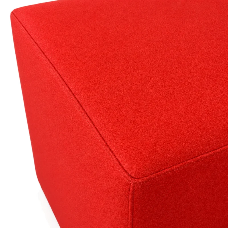 Svoboda Cube Sitzhocker Stoff 45x45x45cm Rot