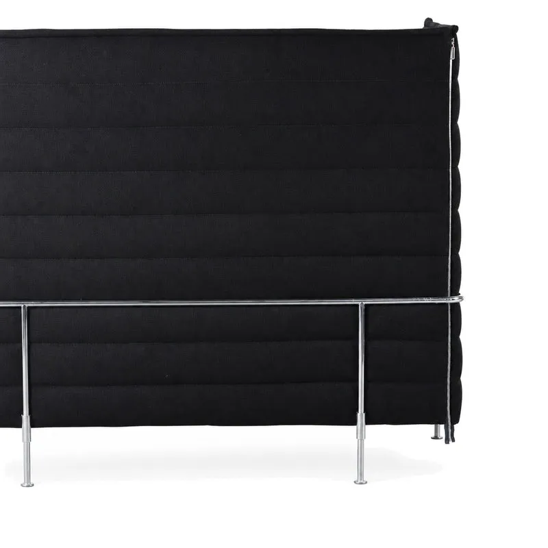 Vitra Alcove Highback 2-Sitzer Sofa schwarz