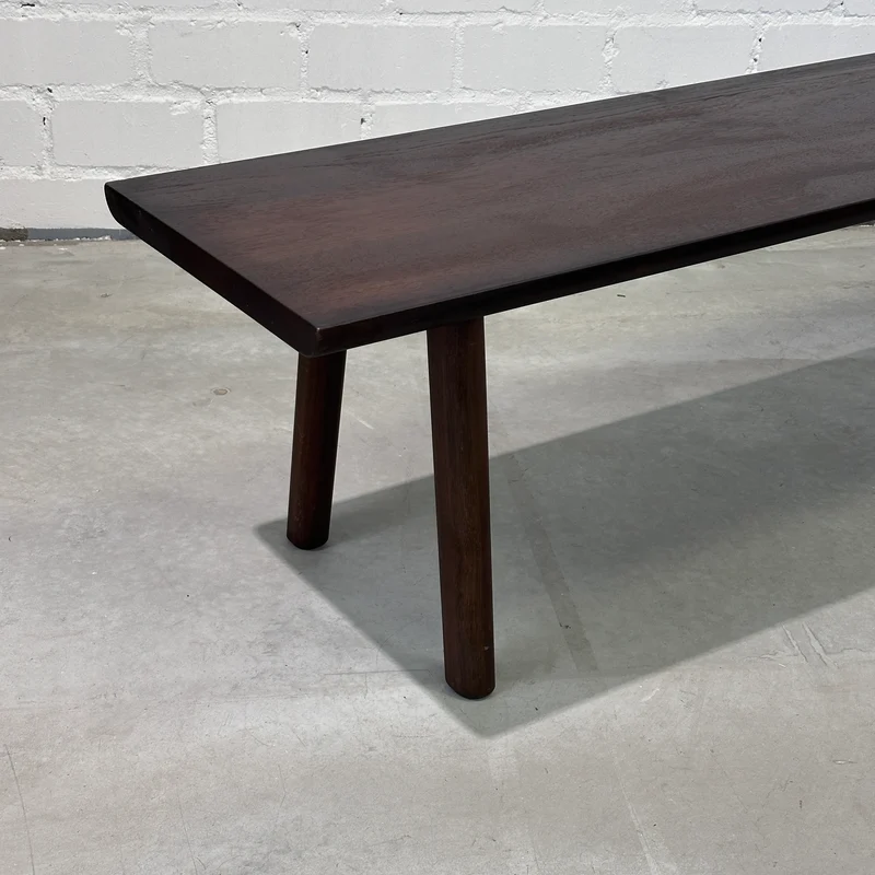 Vitra Wood Bench 200x40cm Eiche massiv dunkelbraun