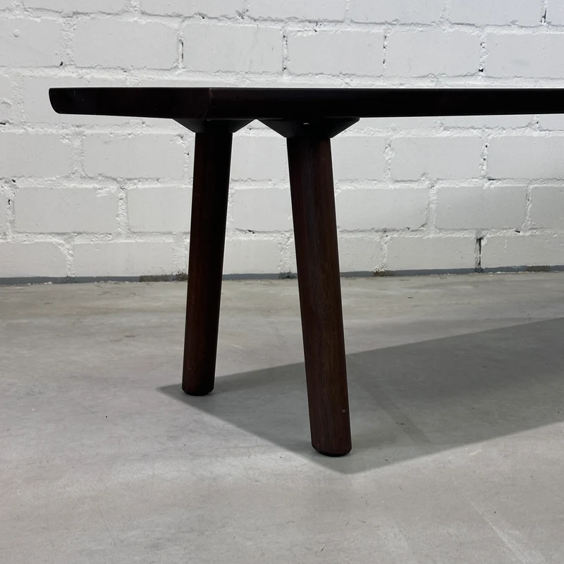 Vitra Wood Bench 200x40cm Eiche massiv dunkelbraun