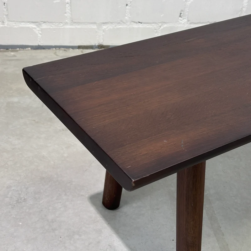 Vitra Wood Bench 200x40cm Eiche massiv dunkelbraun