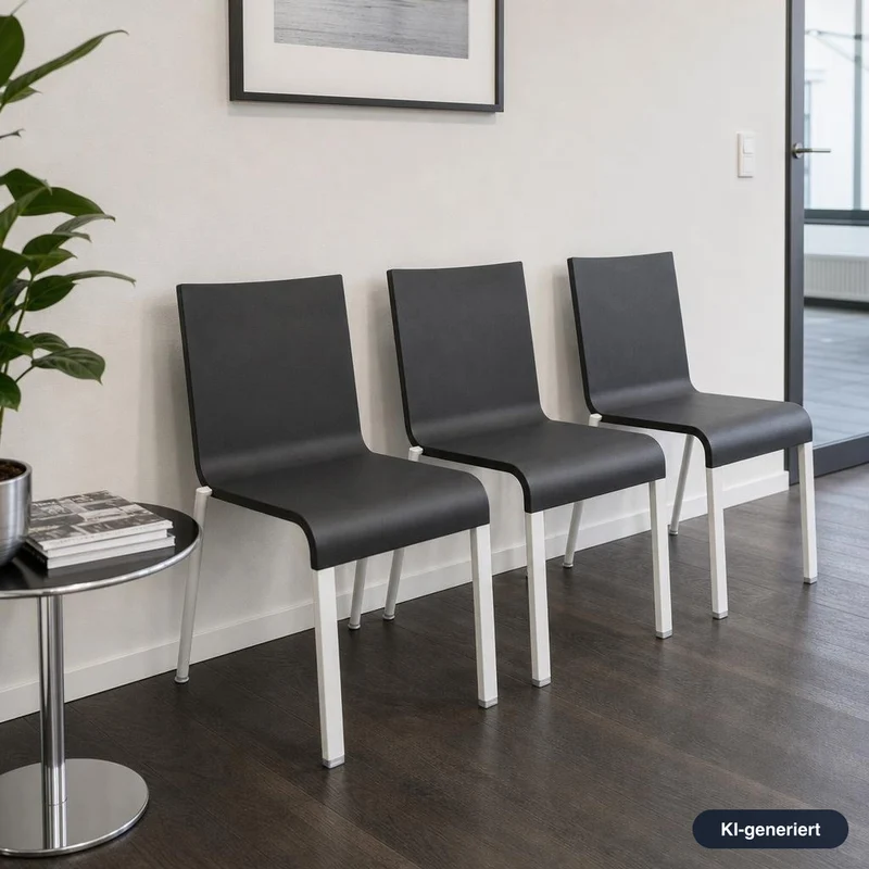 Vitra .03 Besucherstuhl schwarz