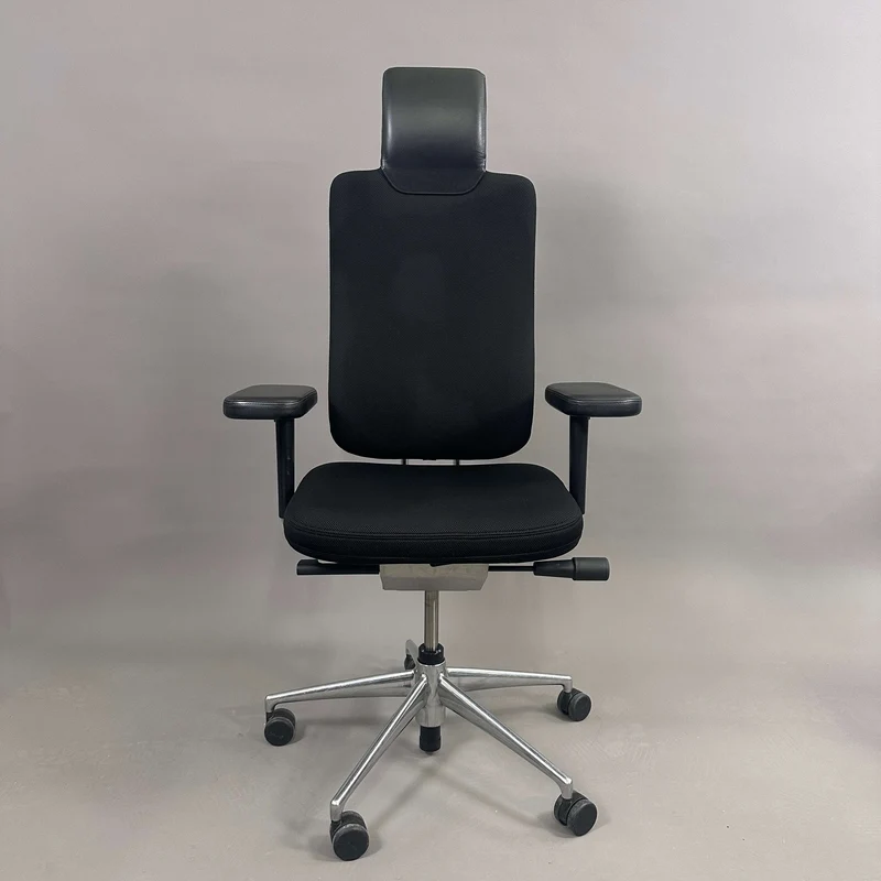 Vitra Headline schwarz, Chrom Gestell